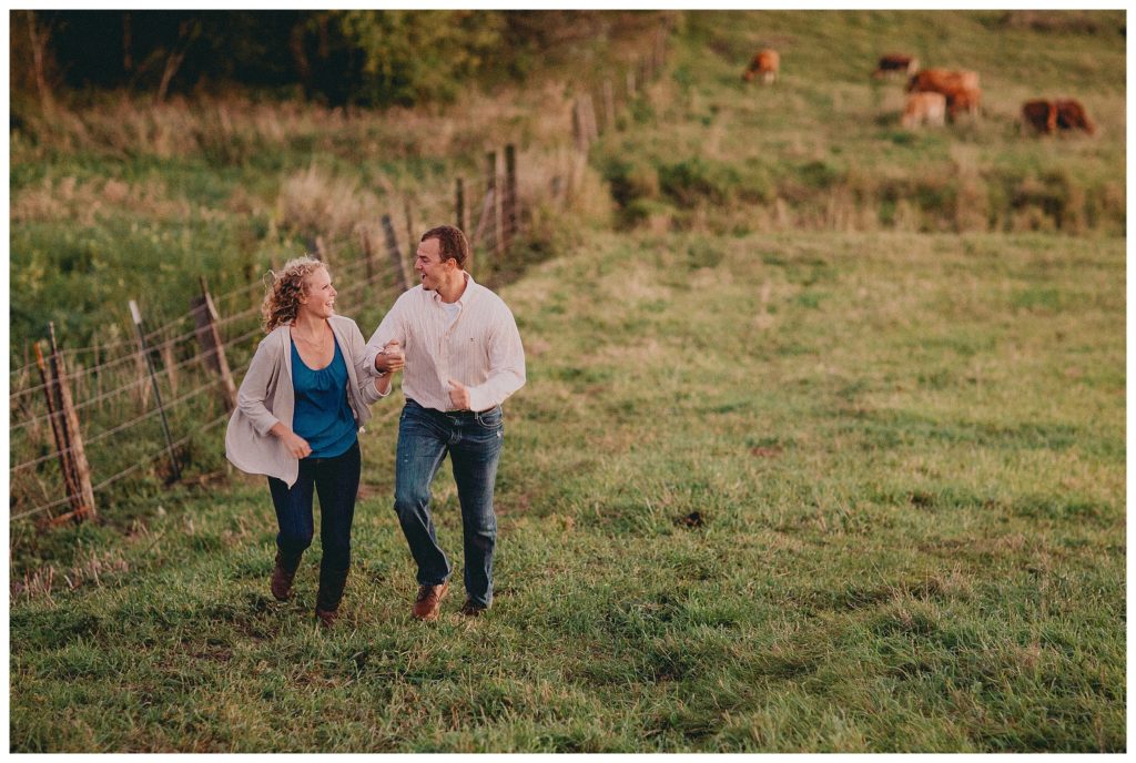Janesville Wisconsin Fall Family Farm Rustic Engagement Session