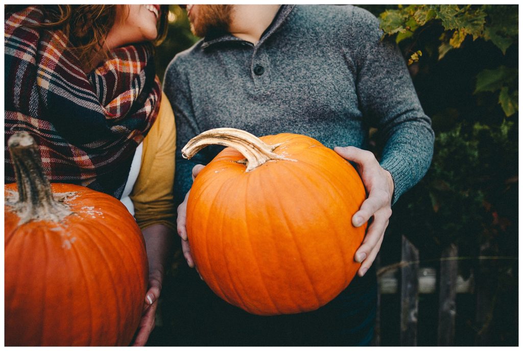 Madison Wisconsin Fall Engagement Session Jerry's Apple Sun Prairie Wisconsin