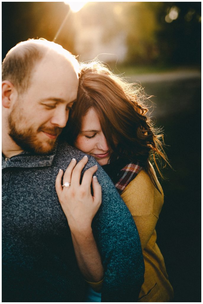 Madison Wisconsin Fall Engagement Session Jerry's Apple Sun Prairie Wisconsin