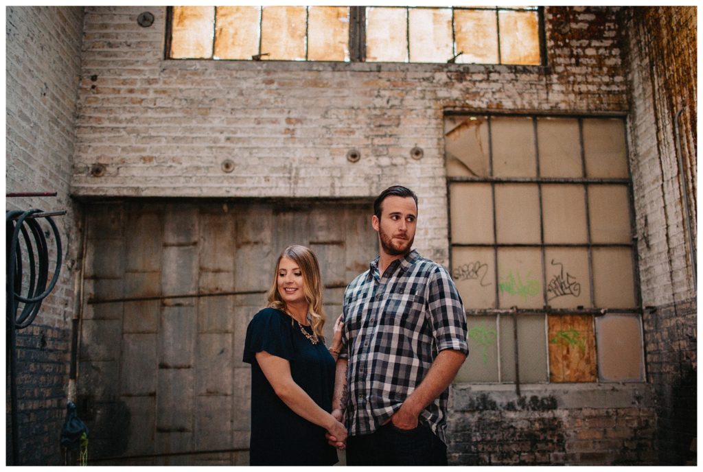 Rustic Downtown Madison Wisconsin Engagement