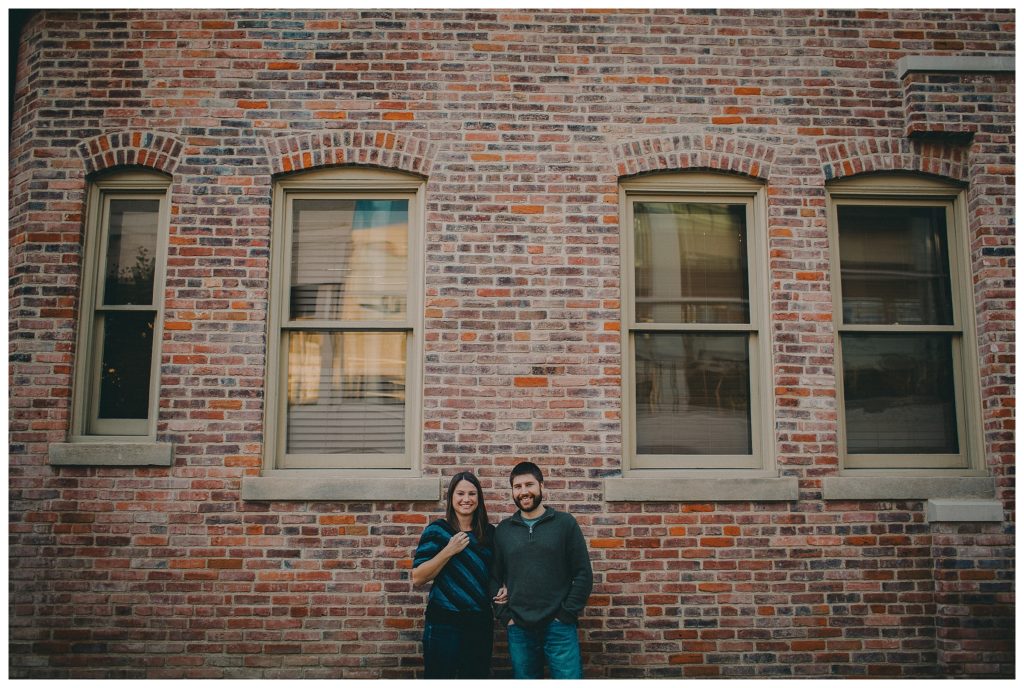 Downtown Madison Wisconsin Sunset Engagement
