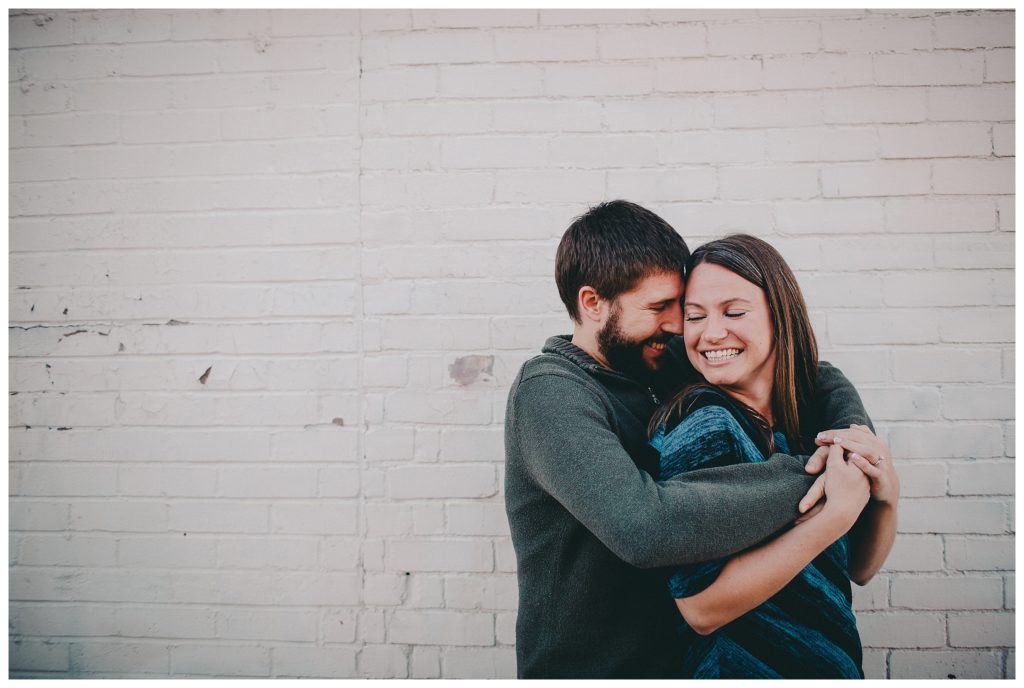 Downtown Madison Wisconsin Sunset Engagement