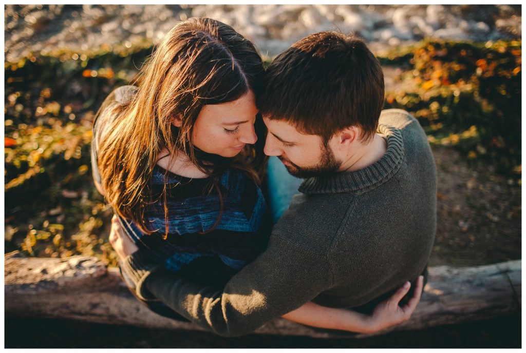 Downtown Madison Wisconsin Sunset Engagement