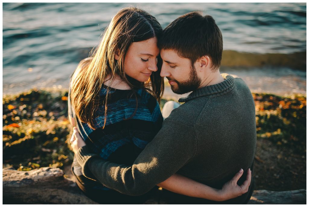 Downtown Madison Wisconsin Sunset Engagement
