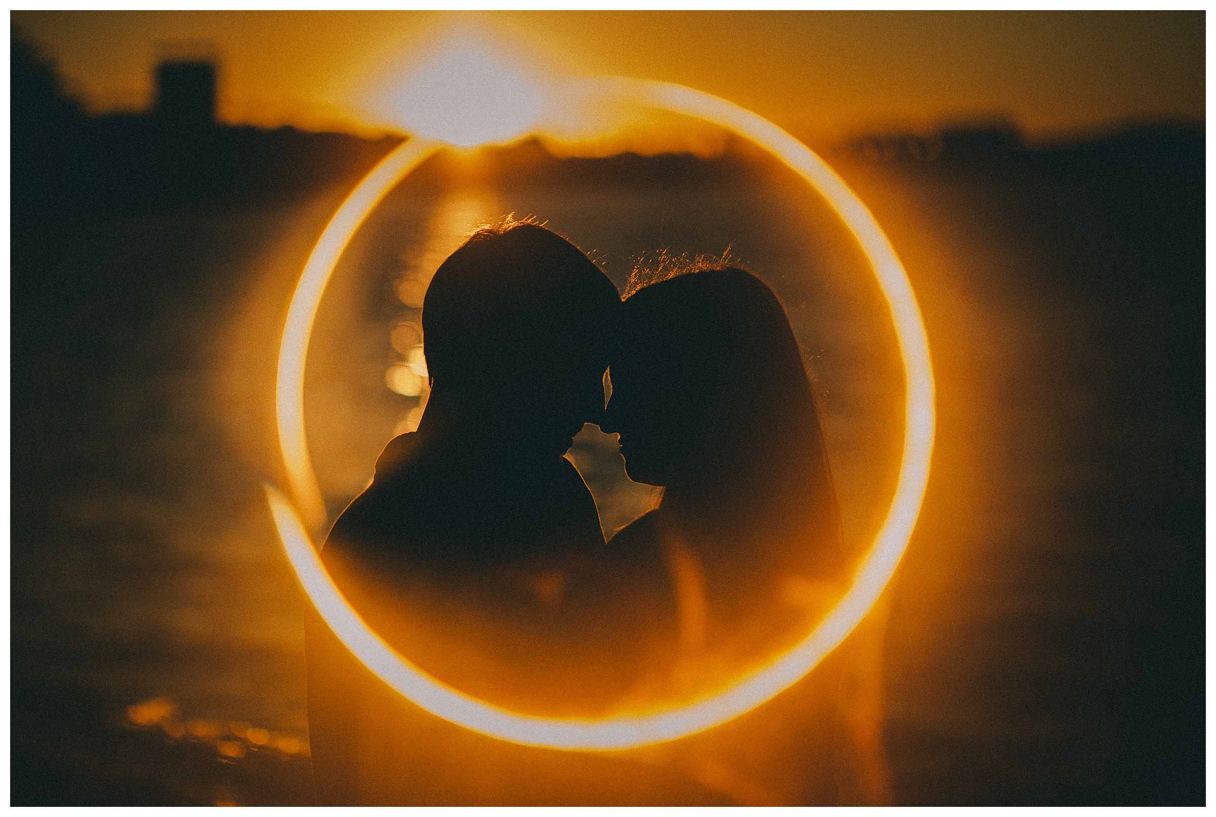 Downtown Madison Wisconsin Sunset Engagement