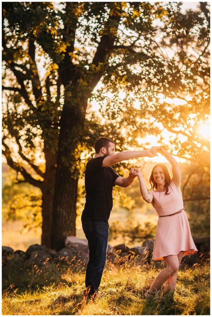 Pope Farms Sunset Engagement