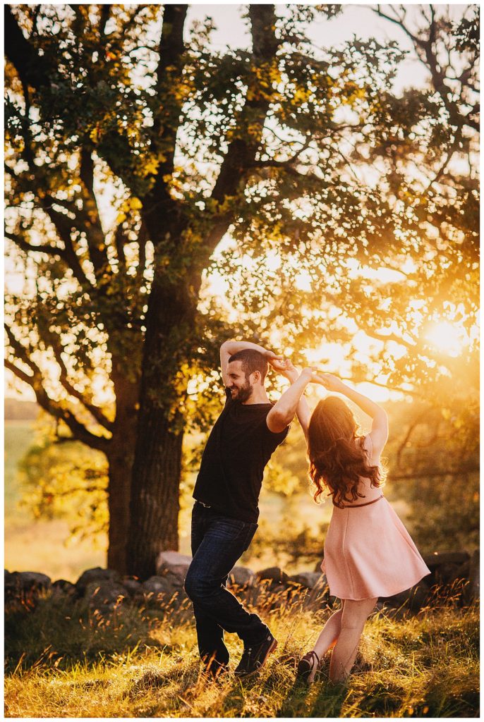 Pope Farms Sunset Engagement