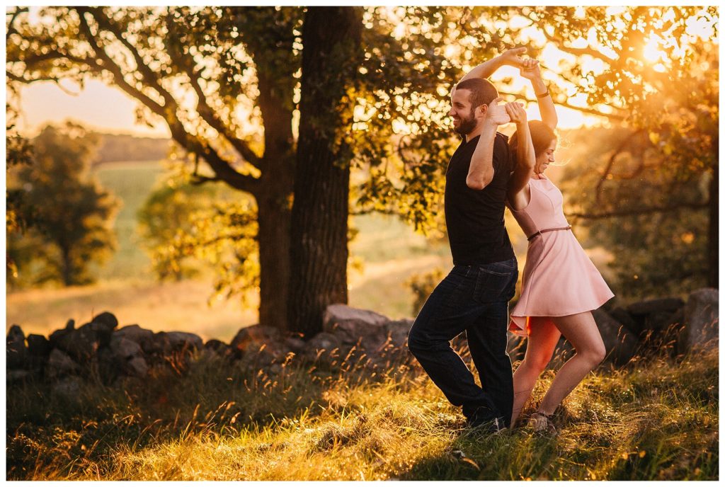 Pope Farms Sunset Engagement