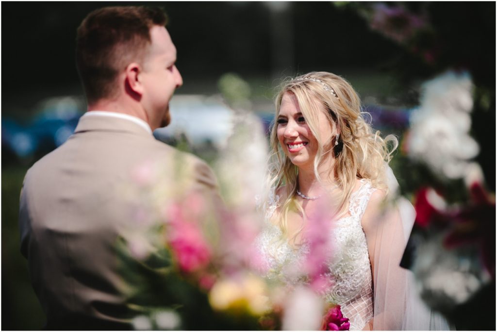Wedding Party Celebrating Bridesmaids at Busy Barn Farm Wedding
