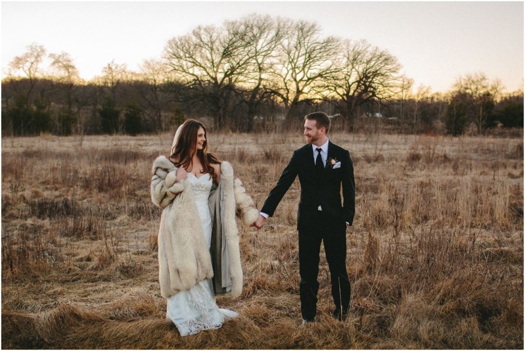 Winter Wedding at the pavilions at orchard ridge