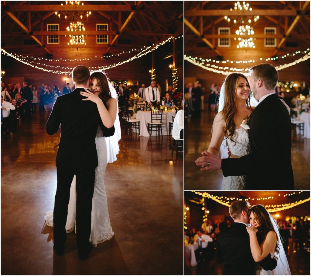 Winter Wedding at the pavilions at orchard ridge