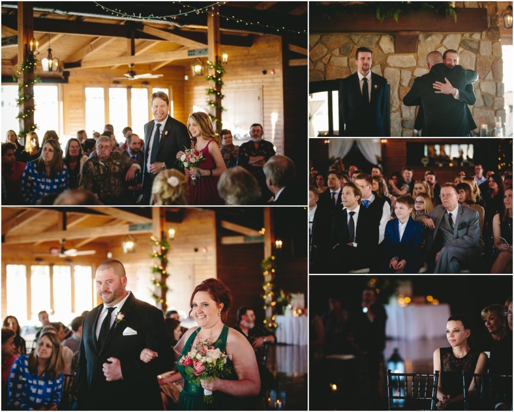 Winter Wedding at the pavilions at orchard ridge