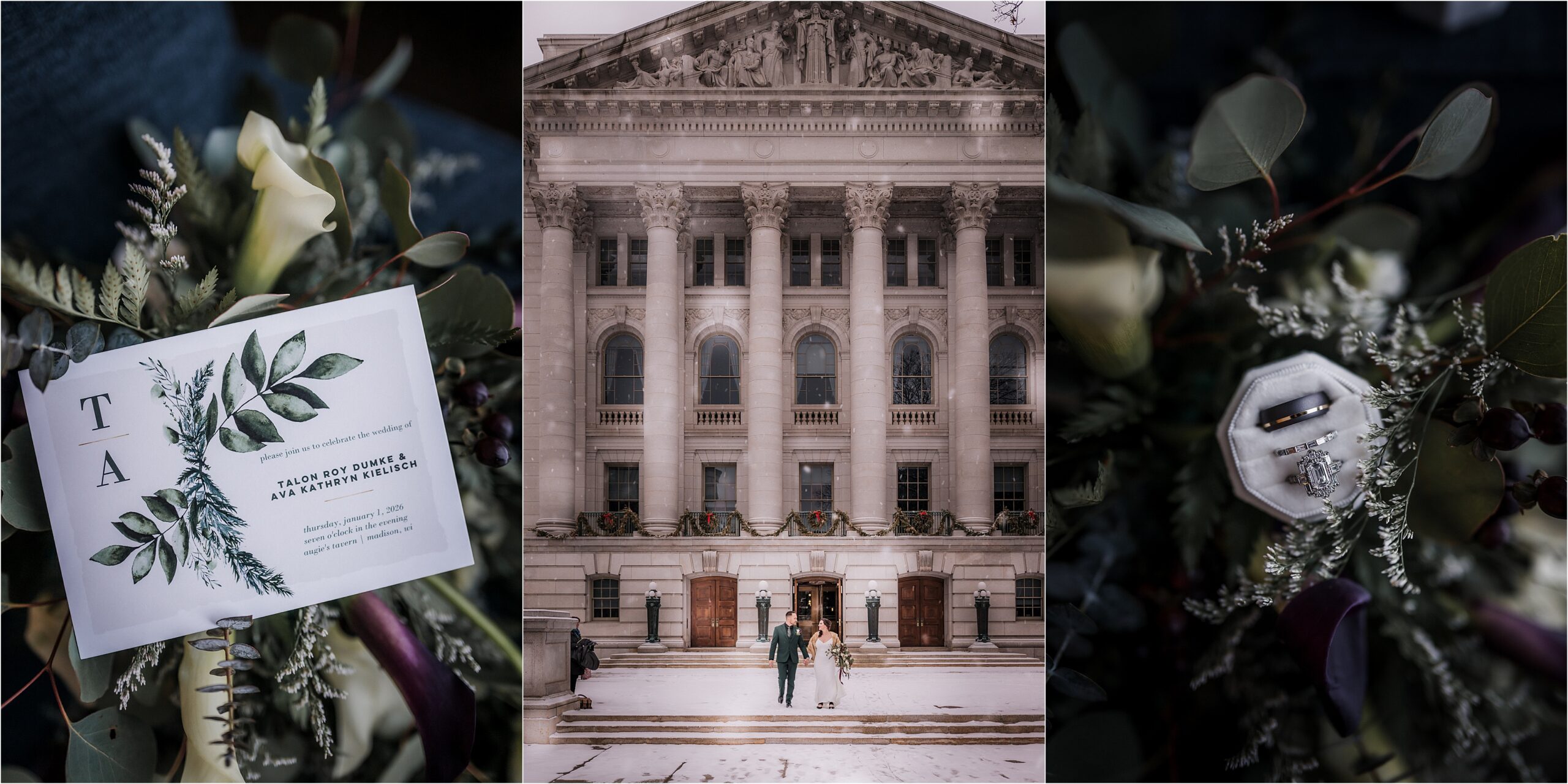 wedding photos at madison wi capitol