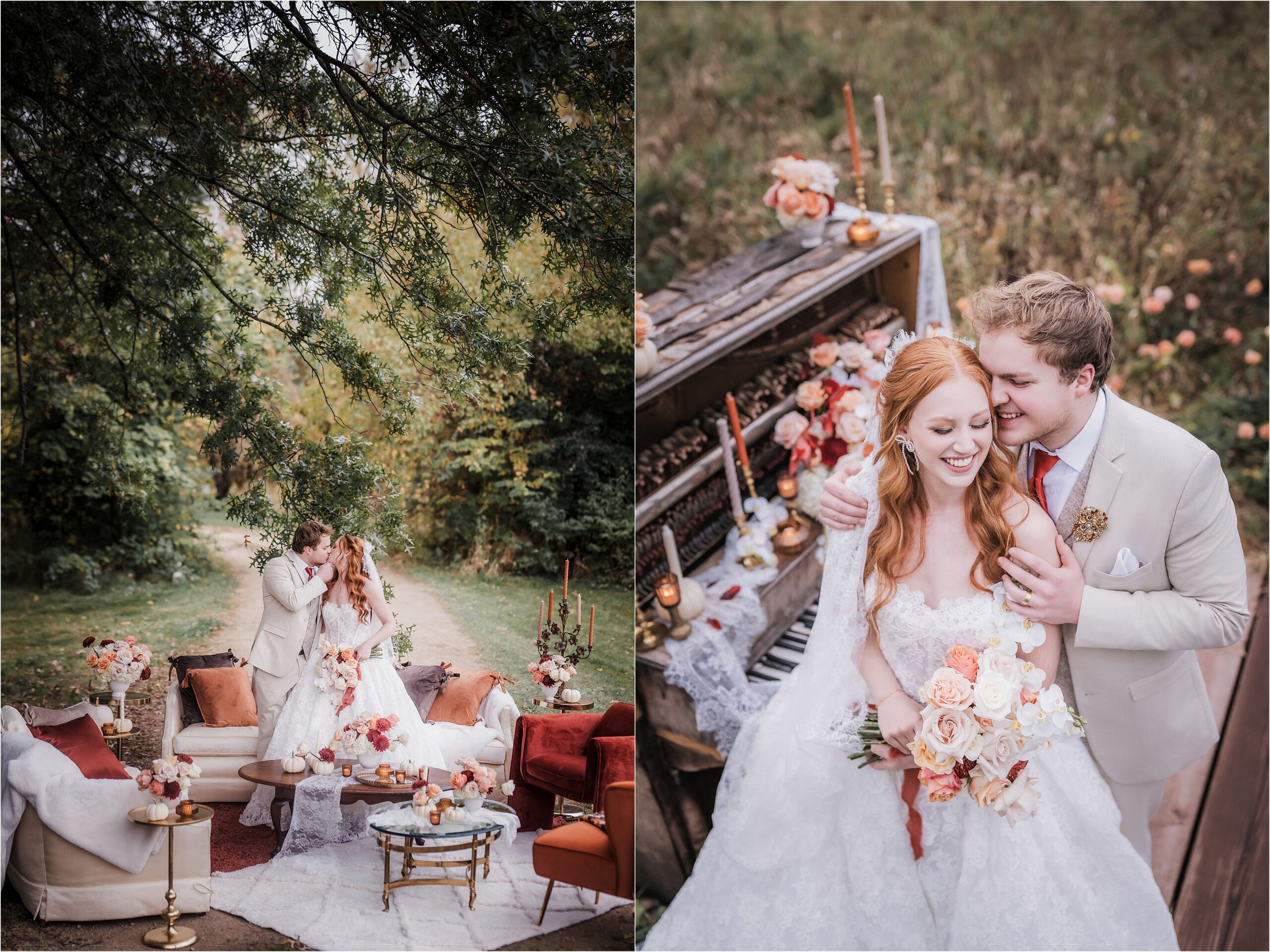 bride and groom at a micro wedding venue in madison wi