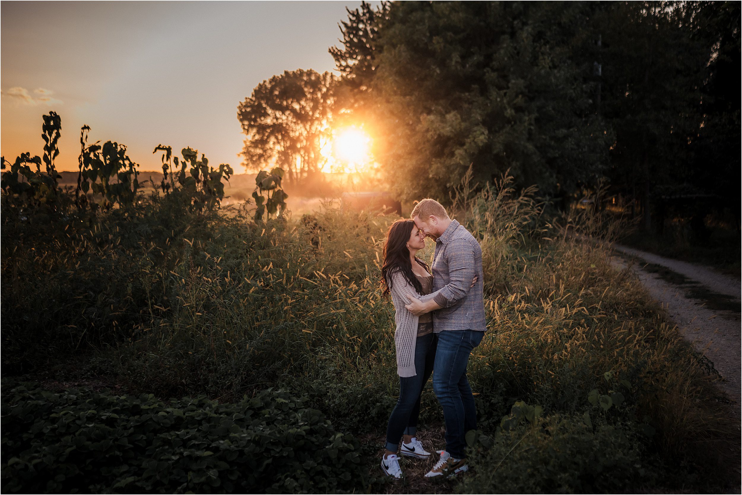 Nature engagement photos near Madison Wisconsin tall grass prairie