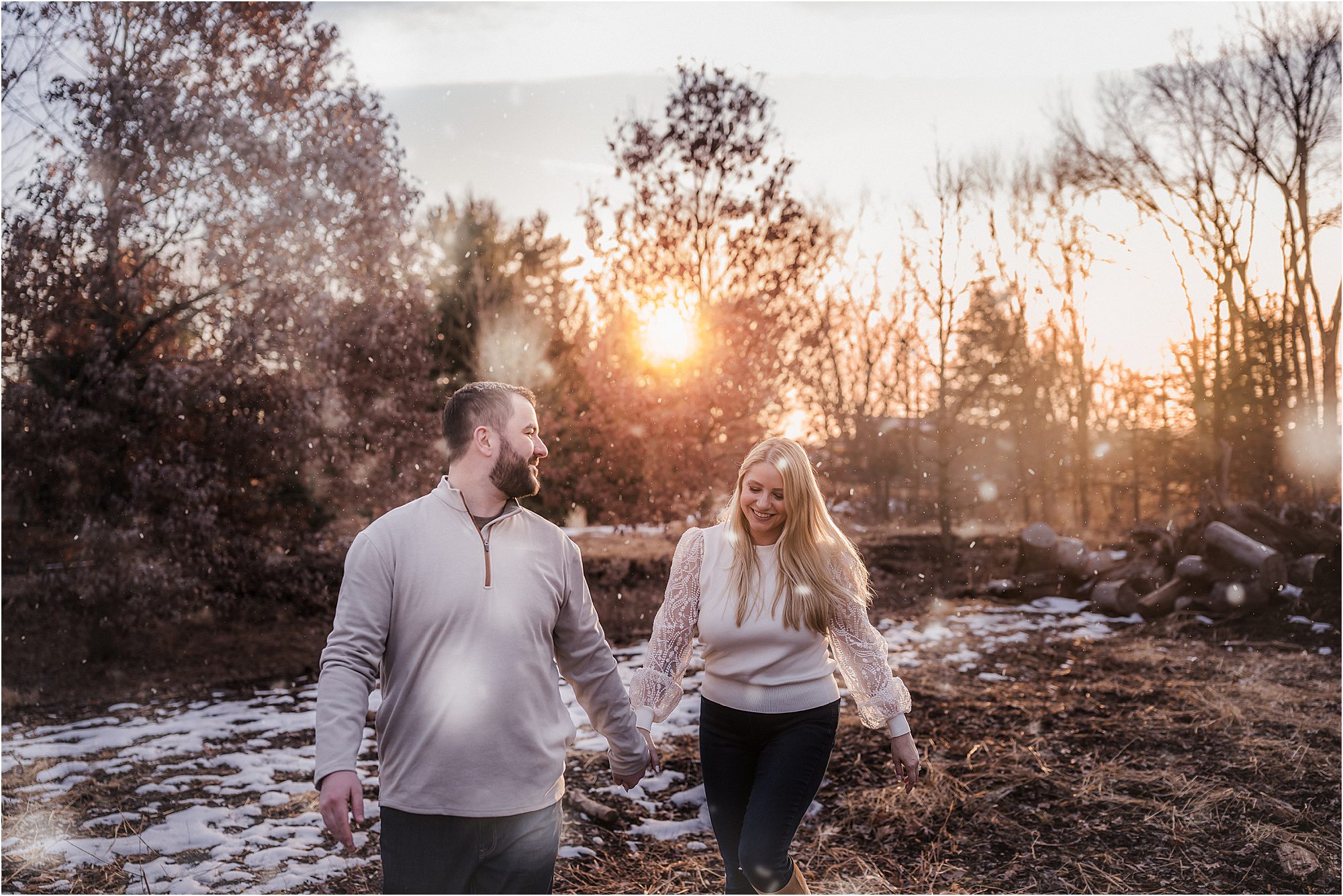 madison wi engagement session at sunset