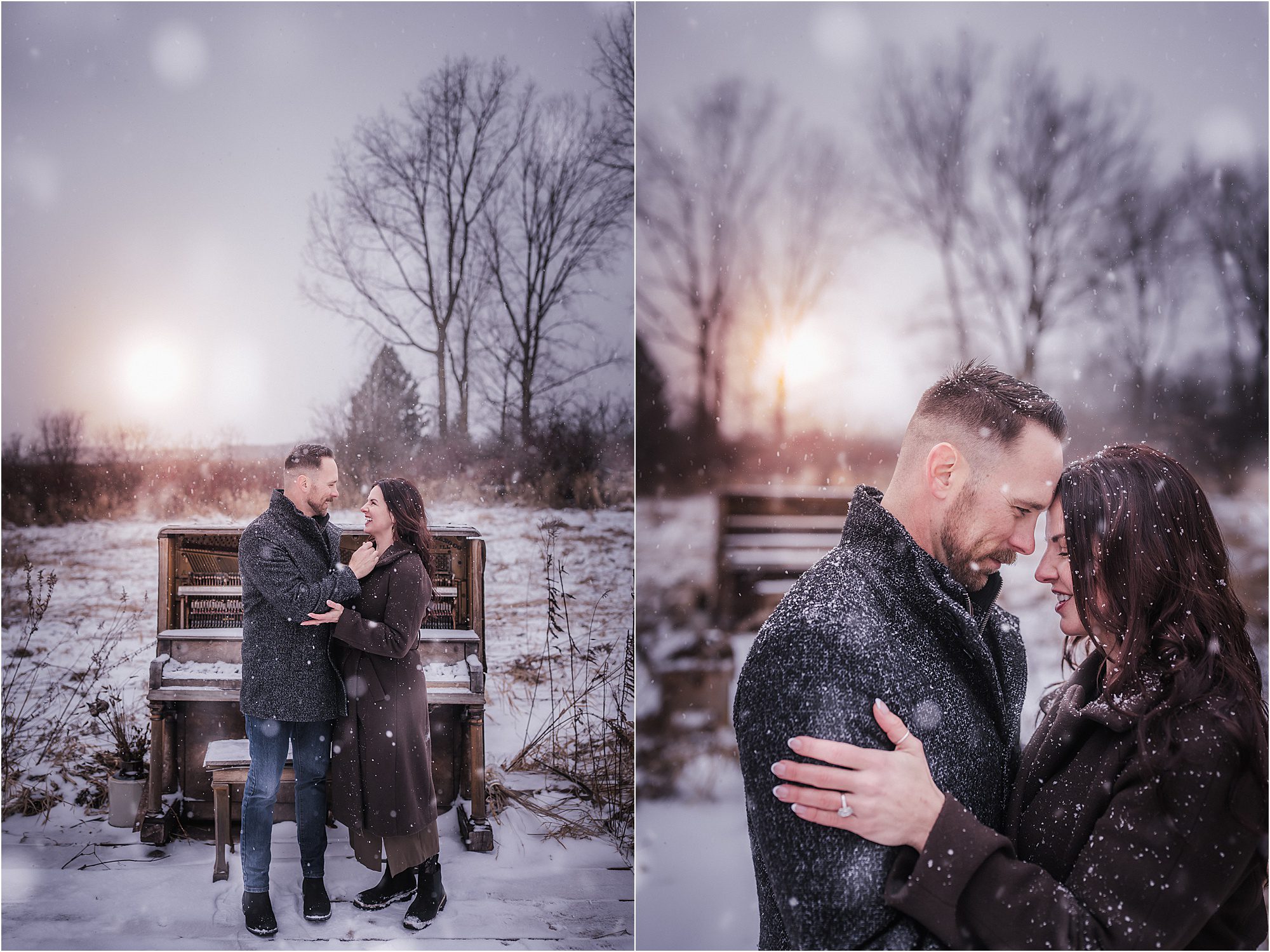 winter engagement photo outfit ideas Madison WI
