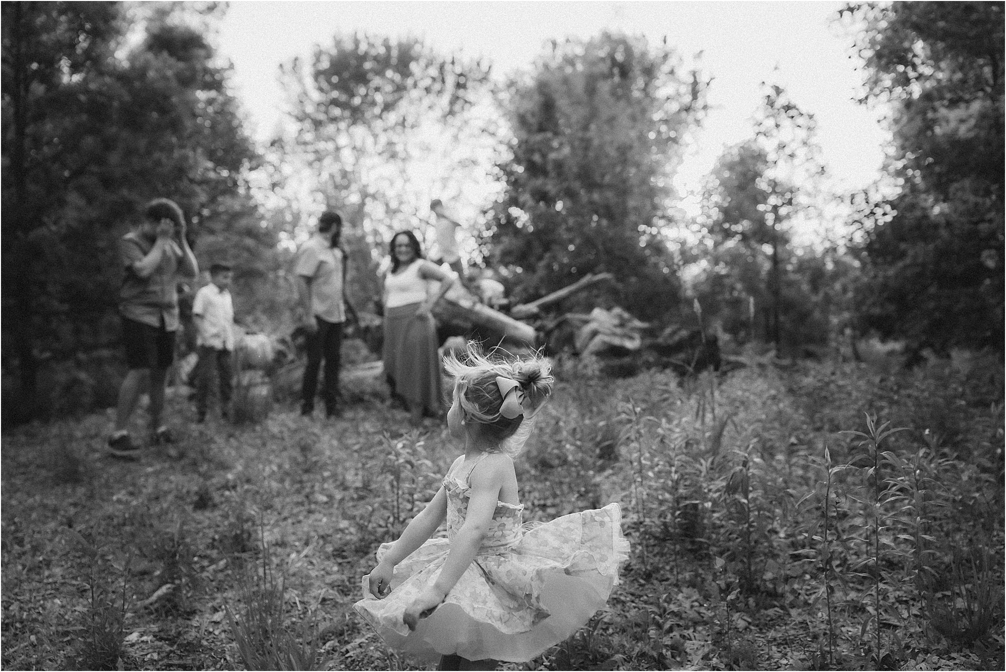 girl dancing in field